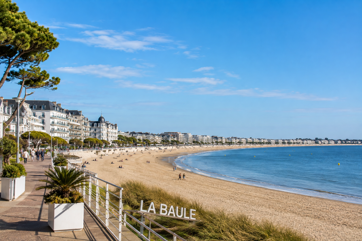 La Baule, sa plage et son front de mer